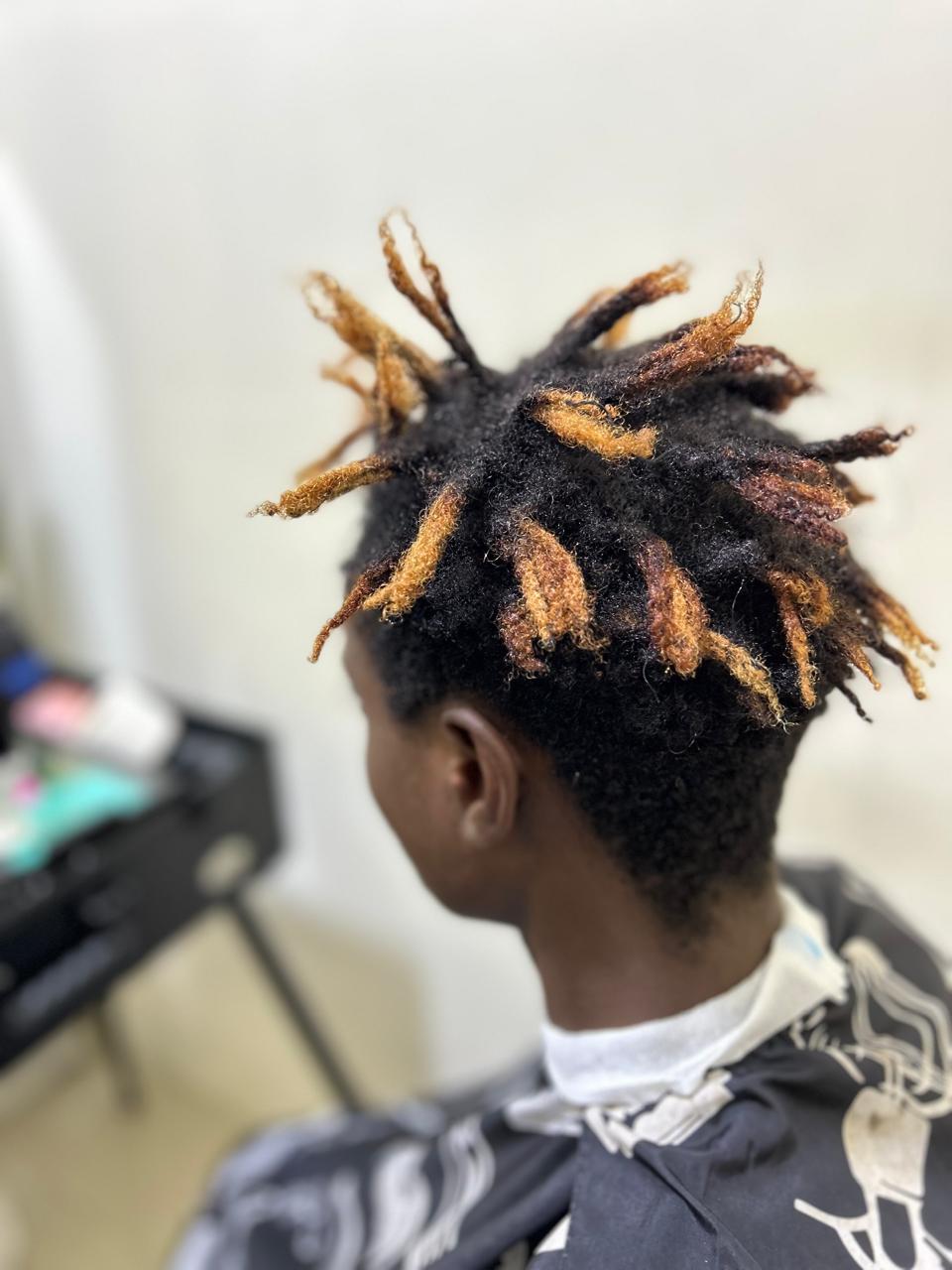 Loc updo styling Dubai